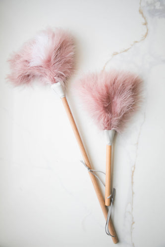 Pink Ostrich Feather Duster