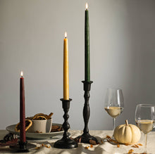 Load image into Gallery viewer, Pair of Hand-Dipped Beeswax Taper Candle Gifts for Fall Home