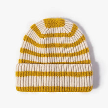 Load image into Gallery viewer, Winter Striped Beanie Cuff Warm Knitted Hat MK2BLW6W6HAT275