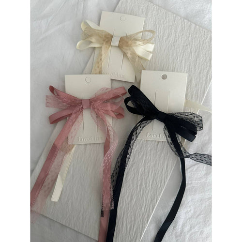 Ribbon Lace Bow Hair Clip