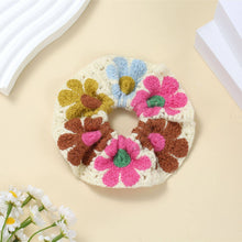 Load image into Gallery viewer, Sweet Colorful Flower Handmade Crochet Scrunchies MK2BLW6W6HSR217