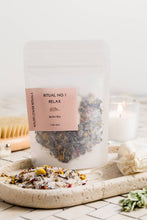 Load image into Gallery viewer, Ritual No. 1 Relax Botanical Bath Tea - Lavender Chamomile