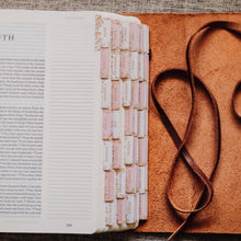 Load image into Gallery viewer, Gold Foil Bible Tabs - Dusty Pink