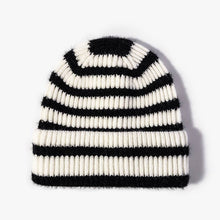Load image into Gallery viewer, Winter Striped Beanie Cuff Warm Knitted Hat MK2BLW6W6HAT275