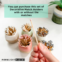 Load image into Gallery viewer, Ceramic Match Holders - With or Without Matches - 5 Colors