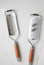 Load image into Gallery viewer, Cheese Grater with Walnut Wood Handle