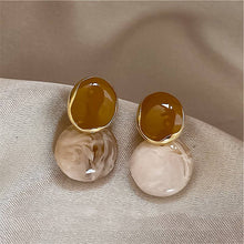 Load image into Gallery viewer, Elegant Khaki Simple Acrylic Earrings MK2ZCEP6W6JER399
