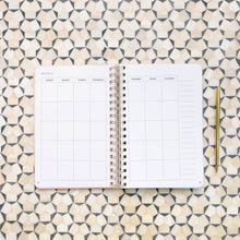 Load image into Gallery viewer, Fresh Start Daily Goal Planner | Natural Spiral | Undated