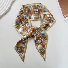 Load image into Gallery viewer, Print Narrow Long Satin Silk-Feel Scarf MK2BLW6W6NSI135