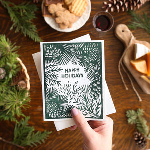 Happy Holidays (Greenery) Card