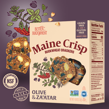 Load image into Gallery viewer, Olive &amp; Za&#39;atar Crisps  | Gluten-Free Crackers | Artisanal