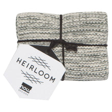 Load image into Gallery viewer, Jade Green Knit Dishcloths Set of 2