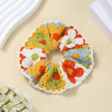 Load image into Gallery viewer, Sweet Colorful Flower Handmade Crochet Scrunchies MK2BLW6W6HSR217