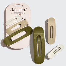 Load image into Gallery viewer, Recycled Plastic Flat Lay Claw Clips- Ultra Gloss Eucalyptus