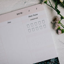 Load image into Gallery viewer, Weekly Agenda Notepad | Teal Floral