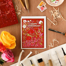 Load image into Gallery viewer, Happy Anniversary Letterpress Card