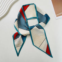 Load image into Gallery viewer, Print Narrow Long Satin Silk-Feel Scarf MK2BLW6W6NSI135