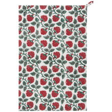 Load image into Gallery viewer, Carnation Block Print Dishtowel