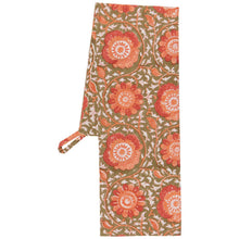 Load image into Gallery viewer, Zinnia Block Print Dishtowel