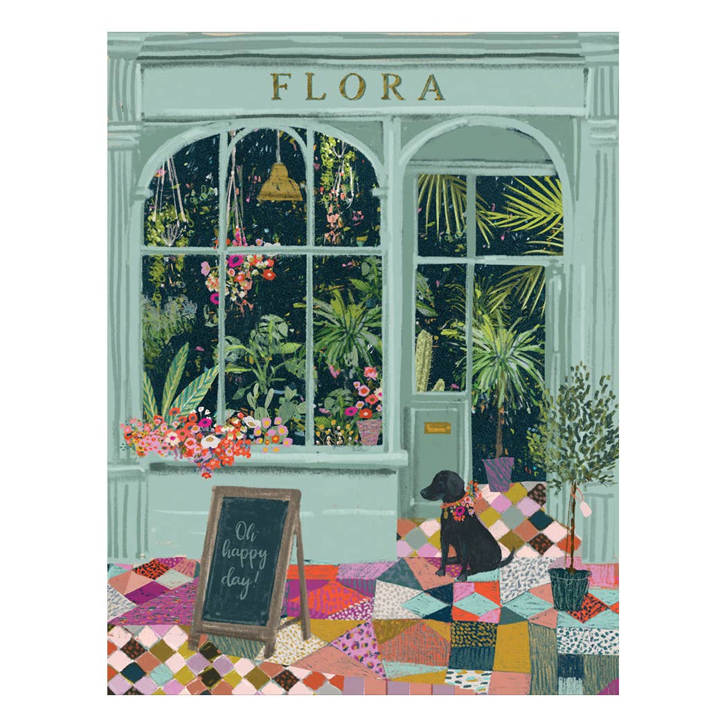 Flower Shop Birthday Card