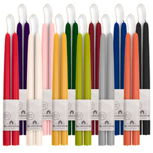 Load image into Gallery viewer, Pair of Hand-Dipped Beeswax Taper Candle Gifts for Fall Home