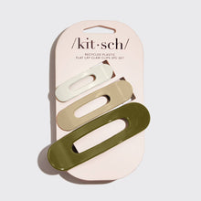 Load image into Gallery viewer, Recycled Plastic Flat Lay Claw Clips- Ultra Gloss Eucalyptus