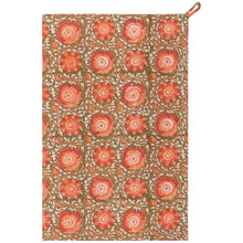 Load image into Gallery viewer, Zinnia Block Print Dishtowel