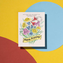 Load image into Gallery viewer, Cute Little Flower birthday greeting card