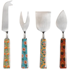 Load image into Gallery viewer, Mosaic Cheese Knives Set of 4