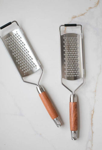 Cheese Grater with Walnut Wood Handle