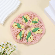 Load image into Gallery viewer, Sweet Colorful Flower Handmade Crochet Scrunchies MK2BLW6W6HSR217