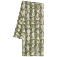 Load image into Gallery viewer, Fern Block Print Dishtowel