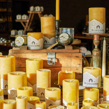 Load image into Gallery viewer, Pure Beeswax Pillar Candles
