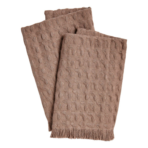 Wellbeing Waffle Wash Cloth Set Of 2 - Latte