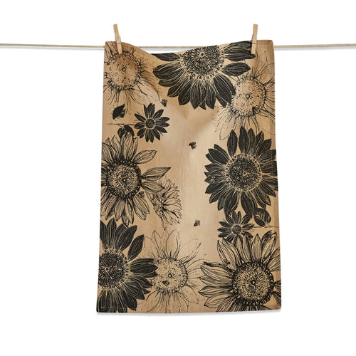 Sunflower Dishtowel - Beige