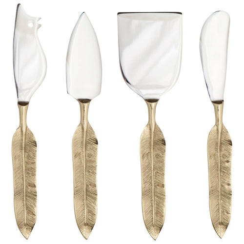 Plume Cheese Knives Set of 4