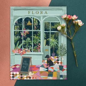 Flower Shop Birthday Card