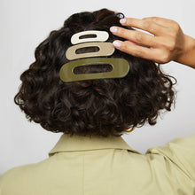 Load image into Gallery viewer, Recycled Plastic Flat Lay Claw Clips- Ultra Gloss Eucalyptus
