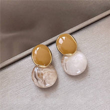 Load image into Gallery viewer, Elegant Khaki Simple Acrylic Earrings MK2ZCEP6W6JER399