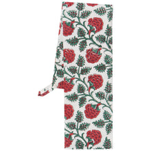 Load image into Gallery viewer, Carnation Block Print Dishtowel