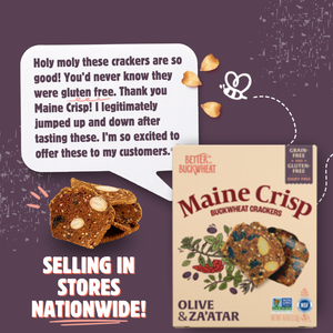 Olive & Za'atar Crisps  | Gluten-Free Crackers | Artisanal