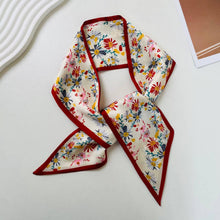 Load image into Gallery viewer, Print Narrow Long Satin Silk-Feel Scarf MK2BLW6W6NSI135