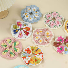 Load image into Gallery viewer, Sweet Colorful Flower Handmade Crochet Scrunchies MK2BLW6W6HSR217