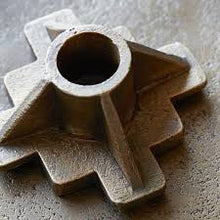 Load image into Gallery viewer, Antique Brass Candle Holder