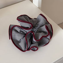 Load image into Gallery viewer, Polka Dot Gingham Ruffled Hair Scrunchies MK2BLW6W6HSR218