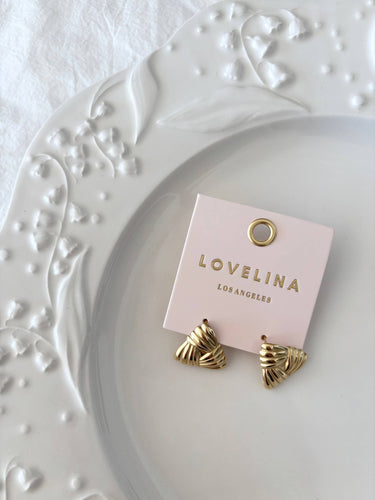 18k plated Triangle Vintage Earring