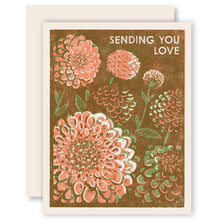 Load image into Gallery viewer, Sending Love (Dahlias) Friendship Card