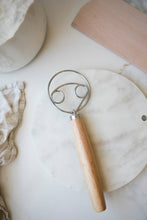 Load image into Gallery viewer, Dough Whisk Wooden Handle