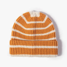 Load image into Gallery viewer, Winter Striped Beanie Cuff Warm Knitted Hat MK2BLW6W6HAT275