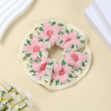 Load image into Gallery viewer, Sweet Colorful Flower Handmade Crochet Scrunchies MK2BLW6W6HSR217